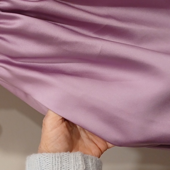 Alfred Angelo Style 7183 "Royal Bloom" Purple Satin Gown NEW- Sz. 16 - Picture 11 of 13